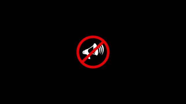 don't horn icon, a silhouette of a trumpet with a crossed out red circle.No trumpet music icon.Prohibition of using megaphone sign for no loud sounds using a bullhorn or ...