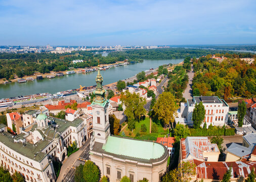 Saint Archangel Michael Cathedral aerial view in Belgrade, Serbia