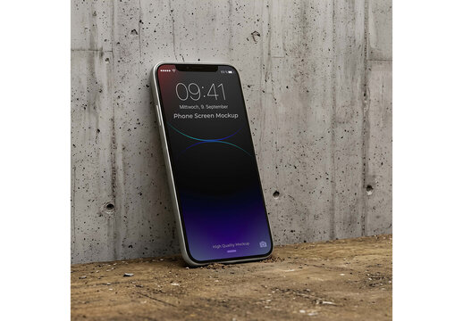 Phone Mockup Template for Corporate Identity and Advertising