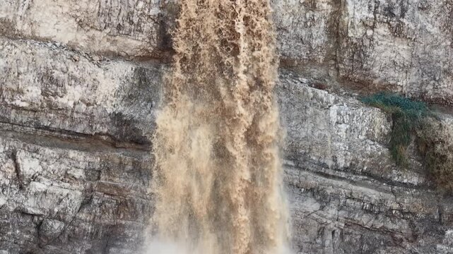 Aerial Flash Flood Waterfalls Flowing Through Qumran Canyon

Drone footage capturing flash flood waterfalls flowing through Qumran canyon, 14 May 2026, Israel.

