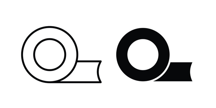 Adhesive tape icon solid Design. Line icons for web
