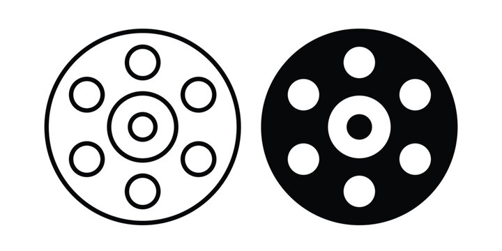 Car bearing icon solid Design. Line icons for web