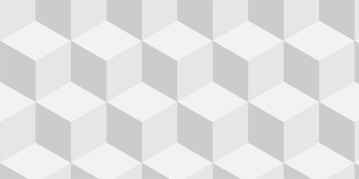 Abstract square white cubic wall square shape backdrop texture design. cube geometric wall and floor vector diamond hexagon triangle wallpaper background.