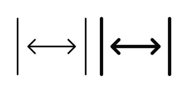 Gap icon solid Design. Line icons for web