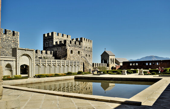 Rabati Castle Complex with Reflecting Pool in Akhaltsikhe, Georgia