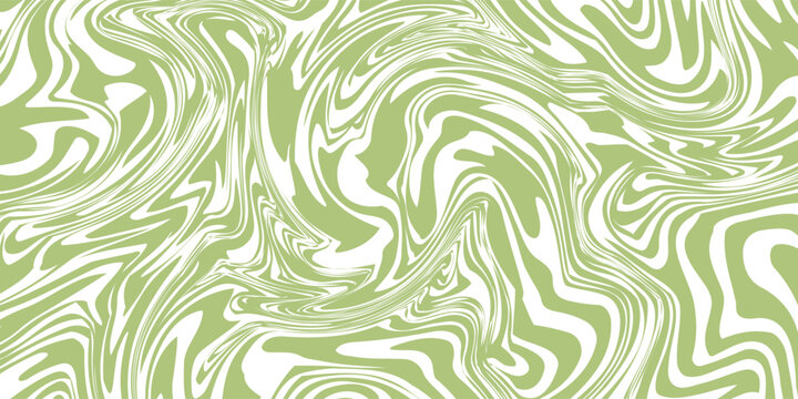 Set of abstract wavy seamless patterns in y2k style. Trendy retro psychedelic backgrounds in 90s, 00s style. Hippie, trippy patterns with waves and organic shapes