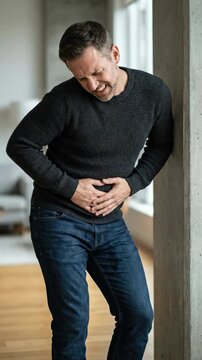 Bladder control difficulty: urinary incontinence, male discomfort, adult problem, health concern, body pain, urgent need, seek remedy, physical ache, medical issue, abdomen cramp.