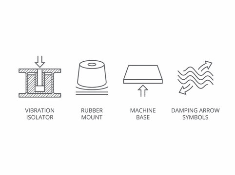Industrial Vibration Isolator and Mount Icons
