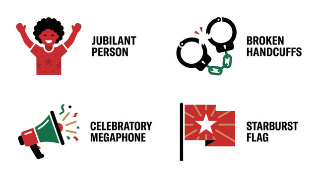 Juneteenth Celebration Symbols: Freedom and Justice Icons