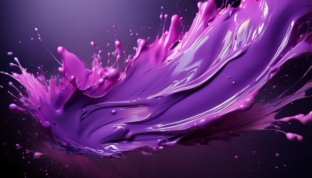 purple paint splash brush n elegant creative background
