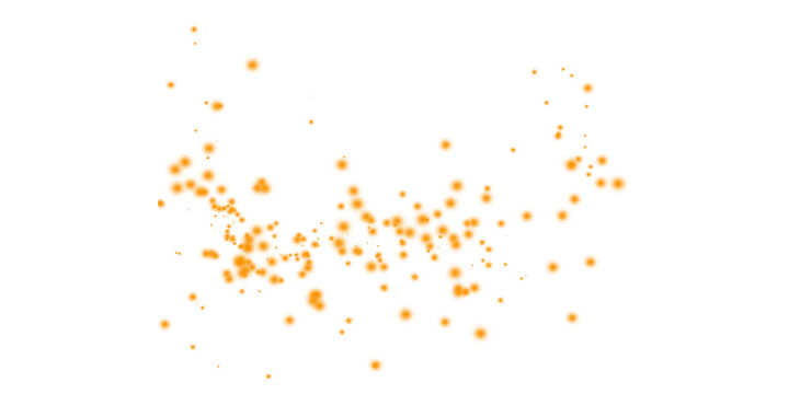 Golden glowing particles floating on black background abstract bokeh light spark cinematic firefly magic overlay texture