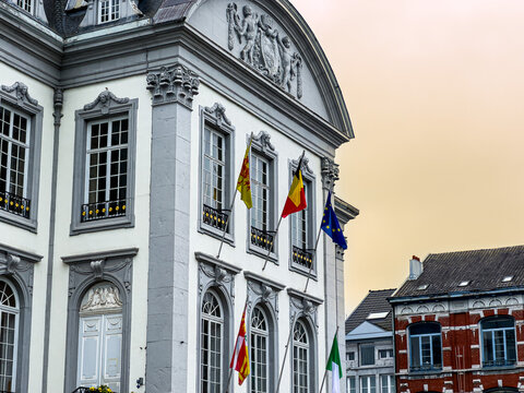 Antique building view in Verviers, Belgium