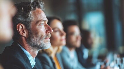 Fototapeta premium Business people attentive