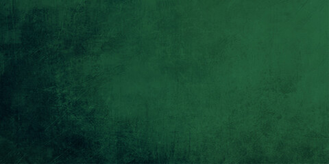 A blank green grunge wall texture with an aged paper pattern and vintage fabric design creates an empty rough canvas backdrop for an old dirty art material © MdShakibAhamed