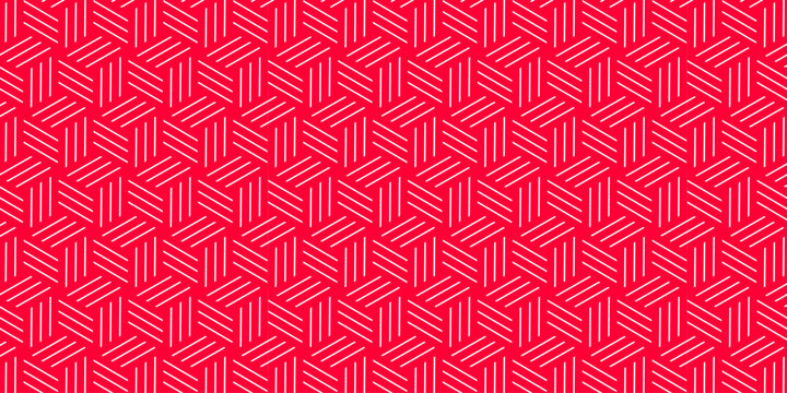 Futuristic minimal honeycomb mosaic red  background. Modern hexagon seamless vector pattern. Seamless pattern with hexagon fabric geometric pattern. Abstract ornament diamond tile design.