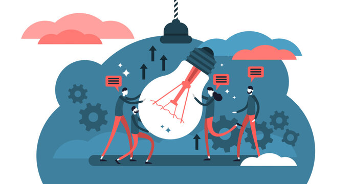 Collaboration illustration, transparent background. Process of people working together to achieve or complete common goal or task. Cooperation power to success team or company target.