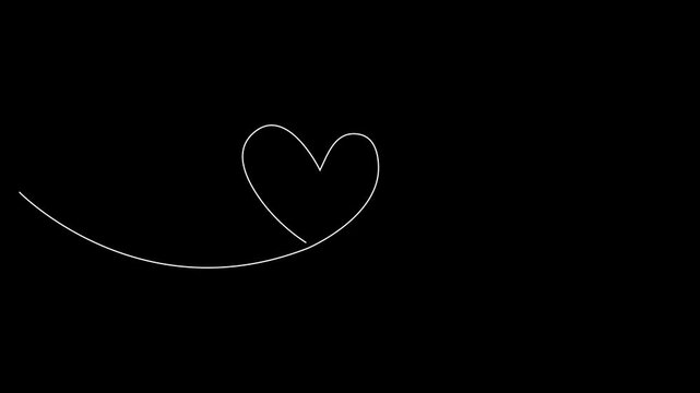 Curved Line on Black Background abstract simple
