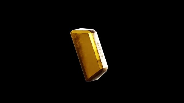 Gold Bar Loop Animation 4K