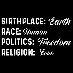 Obraz premium Politics Freedom Religion Love Shirt