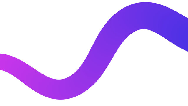 Abstract Purple Gradient Wave Shape Background with Minimal Fluid Curve Design, Modern 3D Ribbon Illustration for Wallpaper, Branding, Banner and Digital Backdrop