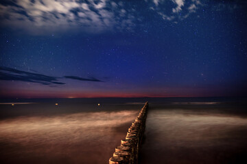 Gwieździsta noc nad Bałtykiem © Robert
