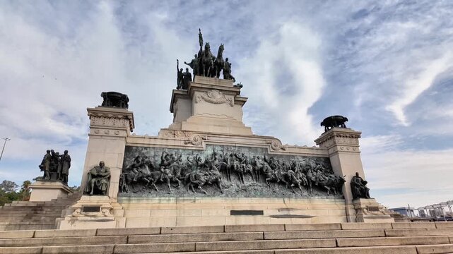 Full Frontal View of Independence Monument Sculptures, S&atilde;o Paulo Brazil
