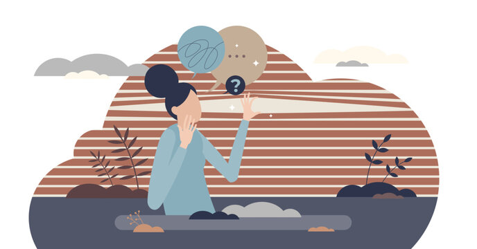 Agoraphobia illustration, transparent background. Labeled anatomical fear explanation scheme. Emotional mental process with unreasonable irrational awareness from open public places.