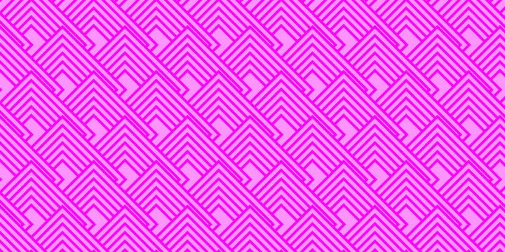 seamless chevron pattern with pink stripes square overlapping fabric textile, abstract wall decoration diamond texture background.