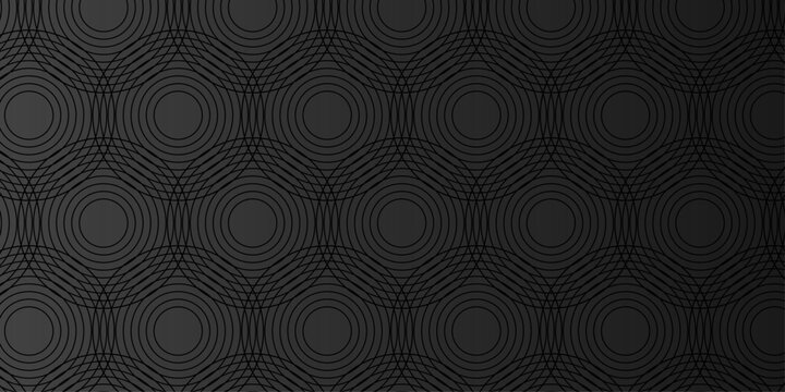 Abstract square gradient black cubic circle shape backdrop texture. cube geometric wall and floor vector diamond hexagon triangle wallpaper background.