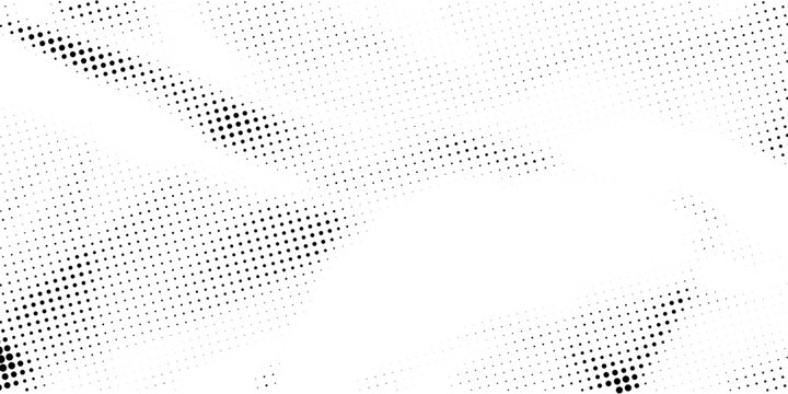 Dotted gradient halftone background. Horizontal seamless dots pattern in pop art style. Abstract modern stylish texture. Vector eps10