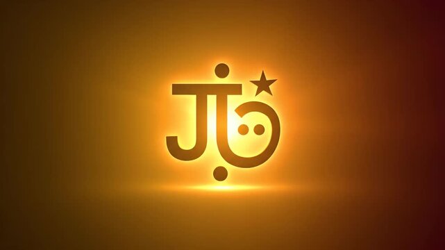 Paryushana Mahaparva Celebration Background with Subtle Glowing Jain Symbol in Warm Golden Tones for Spiritual Meditation and Peace