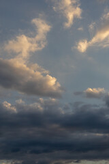 Fototapeta premium Dramatic Sky with Clouds at Sunset