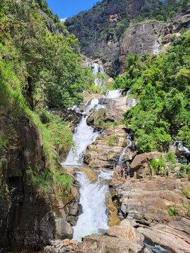 Kuda Ravana Ella Waterfall. Ella, Sri Lanka.