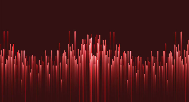 Abstract red vertical lines modern tech background