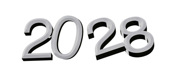 3D render of the year 2028. Perfect for new year greetings, futuristic themes, and event © vegefox.com