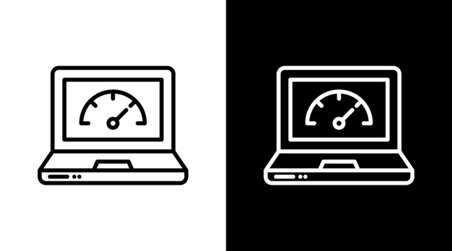 Performance Icon Sheet Black And White