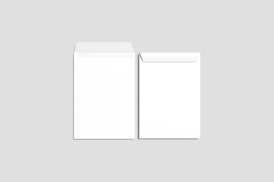 Blank C4 Envelope Mockup - 3D