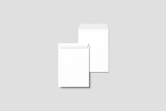 Blank C4 Envelope Mockup - 3D