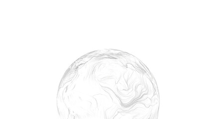 Abstract image of a sphere with intricate lines, creating a visual texture. Perfect for b © vegefox.com
