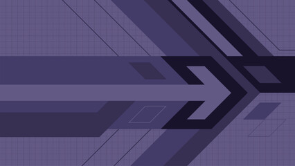 Fototapeta premium Purple abstract arrow modern technology backdrop
