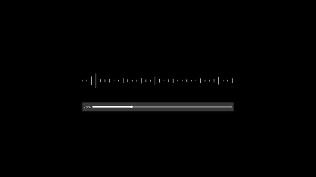 Futuristic Music Bar Loading Animation With Dynamic Audio Spectrum Equalizer Style Visual Effect For Modern Digital Interface Background Design