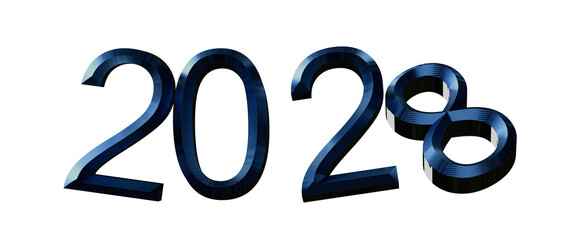 Elegant 2028 New Year visual. Perfect for greetings, invitations, and holiday promotions. © vegefox.com