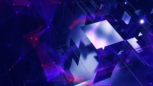 3D blocks background, cyberysecurity, big data concept.