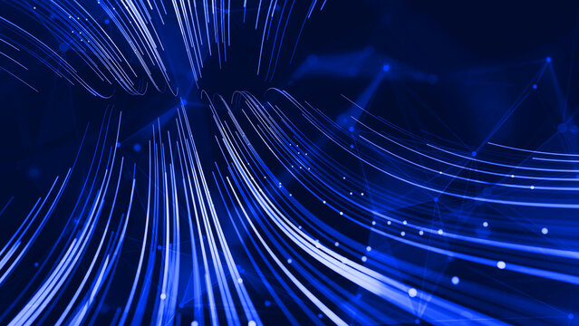 Data flow background, cybersecurity and high technology.