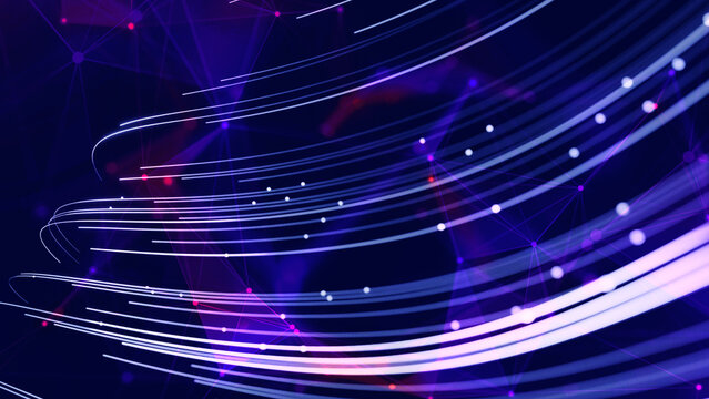 Data flow background, cybersecurity and high technology.