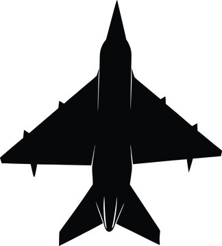 Silhouette design of Eurofighter typhoon