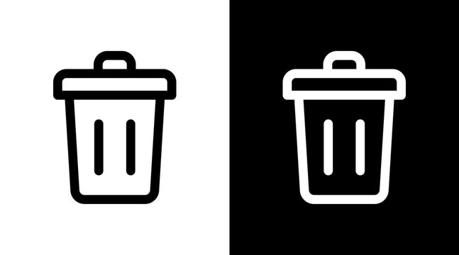 Trash Icon Sheet Black And White