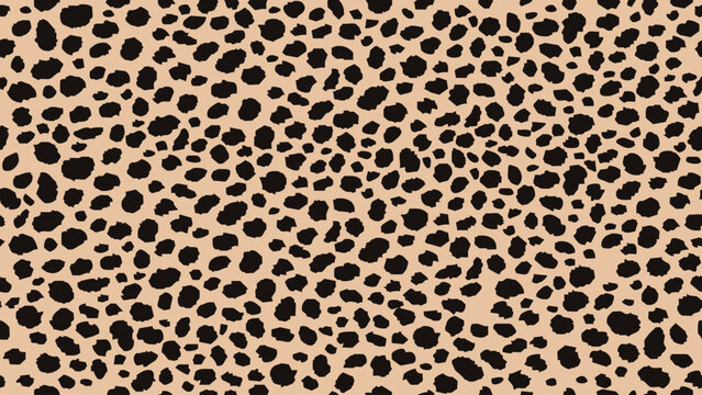 Leopard print pattern, seamless animal skin texture