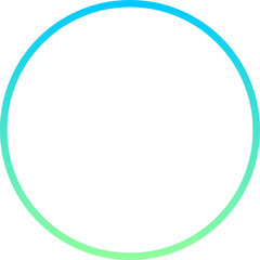 Obraz premium Modern gradient circle frame isolated on white background