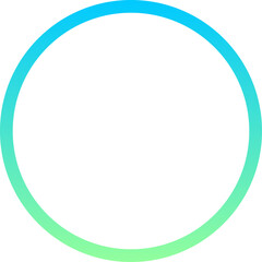Obraz premium Modern gradient circle frame isolated on white background